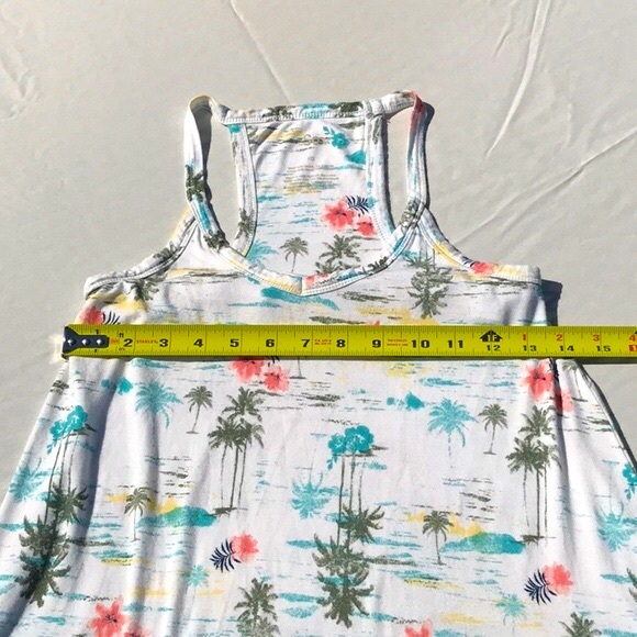 SO Tropical Beach Print Halter Style Swing Dress Size XSmall - Picture 11 of 14